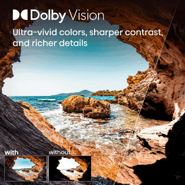 Hisense 65&Quot; Led Uhd 4K Smart Tv With Dolby Vision, 4K Ai Upscaler, Game Mode Plus, Voice Control, Precision Colou, Vidaa 65A6N