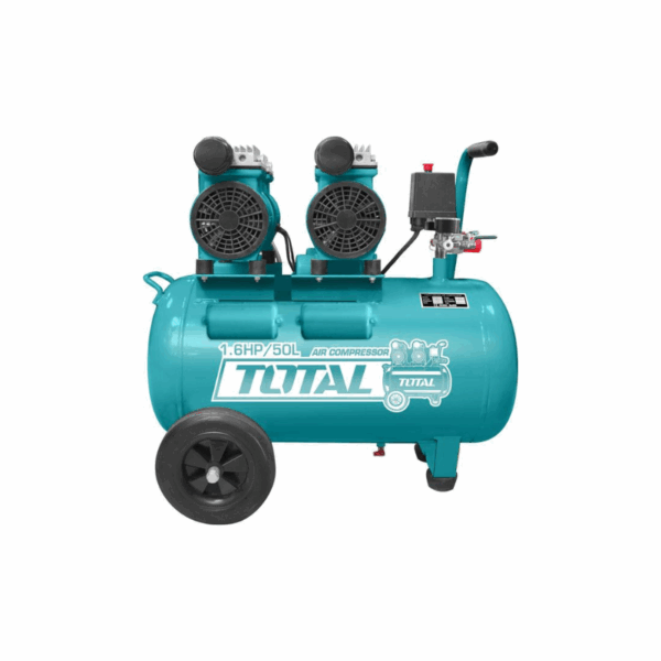 Total Air Compressor 50L Silent &Amp; Oil Free System, 2 Motors 1.6Hp 600W Tcs2150502-8