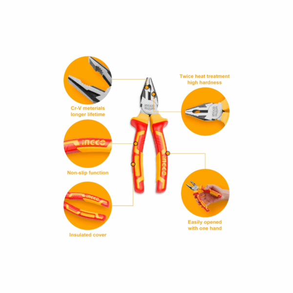 Ingco 6Pcs Insulated Hand Tools Set, Vde/Gs Certified Hkist3061