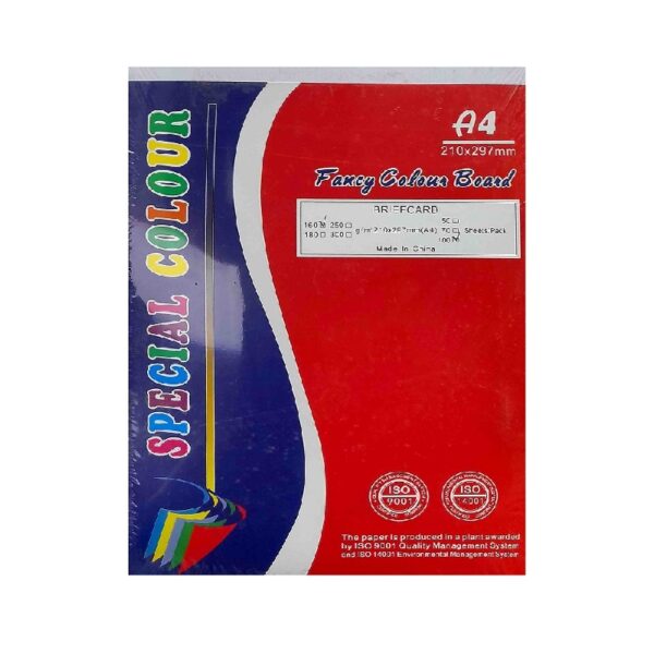 Special Colour Manilla Sheet A4 160Gsm 100 Sheets White 160G P06940