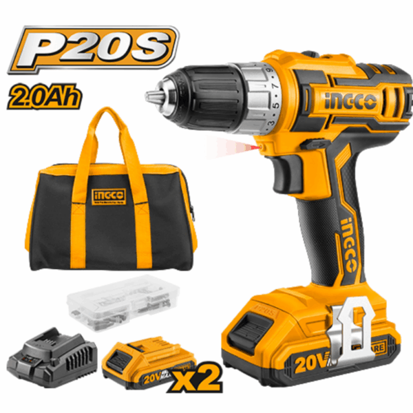 Ingco Lithium-Ion Cordless Drill 20V Cdli2002