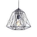 Tronic Vintage Industrial Caged Pendant Black