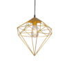 Tronic Gold Diamond Cage Pendant Lamp