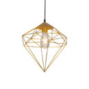 Tronic Gold Diamond Cage Pendant Lamp