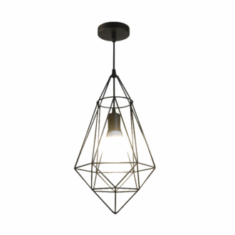 Tronic Black Diamond Cage Pendant Lamp