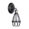 Tronic Black Vintage Wall Light
