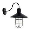 Tronic Black Industrial Wall Light