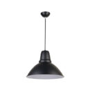 Tronic Black Dome Pendant Light
