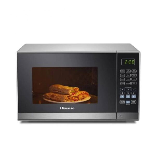 Hisense Microwave 36L 1000W Solo Digital, 10 Power Level, Defrost, Push Button, Mirror Finish H36Mommi