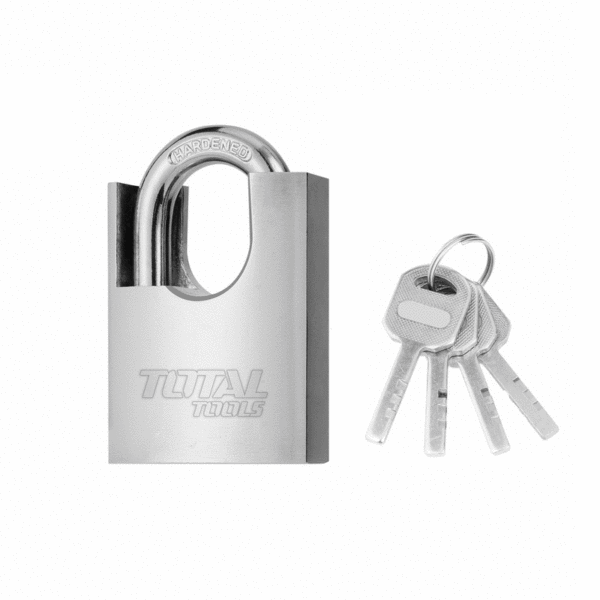 Total Anti Prying Steel Padlock 60Mm With Iron Brass &Amp; Special Design Cylinder, 4 Iron Keys Tslk35601