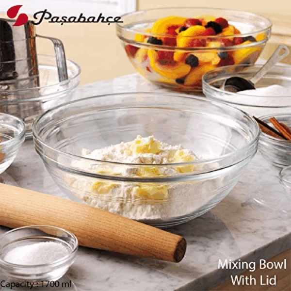 Pasabahce Chef'S Glass Bowl Temp/Stack 165Mm X 35Mm 53033