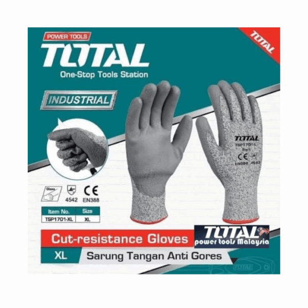 Total Cut Resistant Gloves L &Amp; Xl Tsp1701