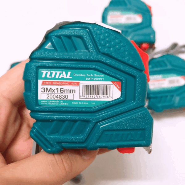 Total Steel Measuring Tape With Double Button 3M X 16Mm Tmt126331