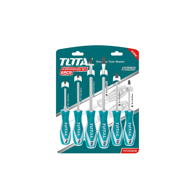 Total Screwdriver Set 6Pcs Tht250606