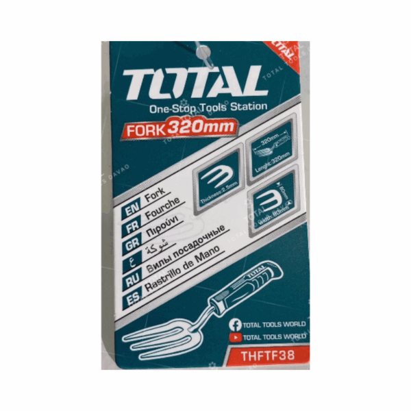 Total Mini Gardening Rake/Fork 320Mm Metal Thftf38