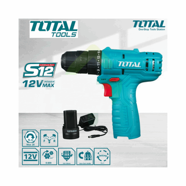 Total Drill Machine Cordless Li-Ion 12V Tdli12415