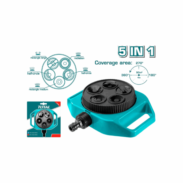 Total Garden Water Sprinkler Turret Plastic Thps63022