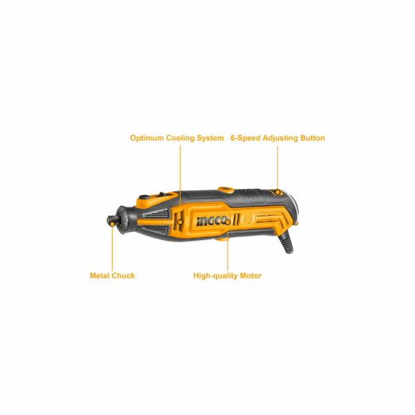 Ingco Mini Grinder 130W With 1Pcs Flexible Shaft &Amp; 109Pcs Accessories Mg13328