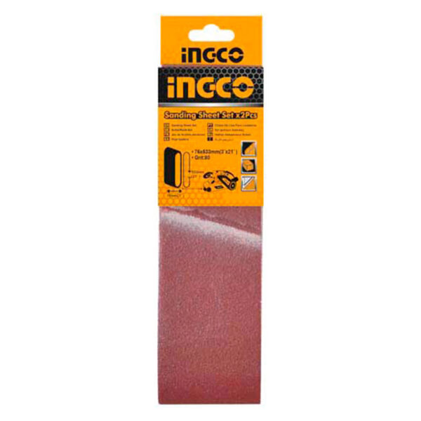 Ingco Abrasive Sanding Belt 4&Quot; Pack Of 2 Bsp020801