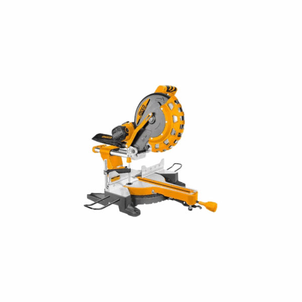 Ingco Mitre Saw 305Mm 2400W With Carbon Brush, Extension Bars, Tct Blade &Amp; Dust Bag Bm2S24007