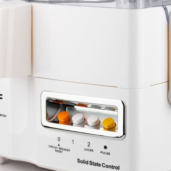Raf Food Processor 4In1 400W 1.5L Multifunctional Plastic Jar Juicer, Blender, Chopper, Grinder With Full Copper Motor, Low Noise, Smooth Operation R.2819