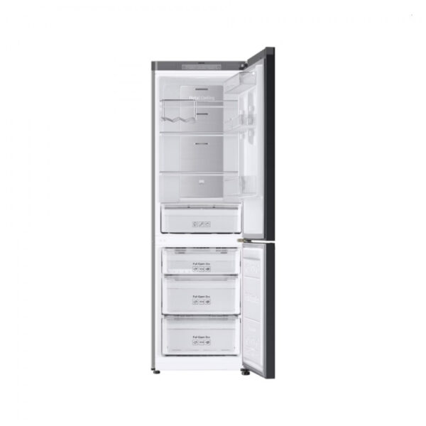 Samsung Refrigerator Glam 339L With Digital Inverter, Flat Design, Bottom Freezer, Bespoke, Metal Cooling, Led Lighting, Dit White And Navy Rb33T307029