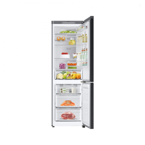 Samsung Refrigerator Glam 339L With Digital Inverter, Flat Design, Bottom Freezer, Bespoke, Metal Cooling, Led Lighting, Dit White And Navy Rb33T307029