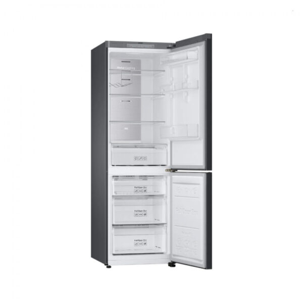 Samsung Refrigerator Glam 339L With Digital Inverter, Flat Design, Bottom Freezer, Bespoke, Metal Cooling, Led Lighting, Dit White And Navy Rb33T307029