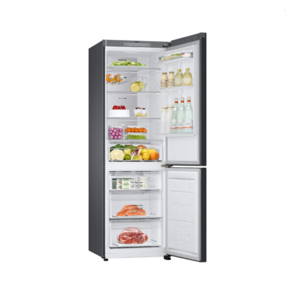 Samsung Refrigerator Glam 339L With Digital Inverter, Flat Design, Bottom Freezer, Bespoke, Metal Cooling, Led Lighting, Dit White And Navy Rb33T307029