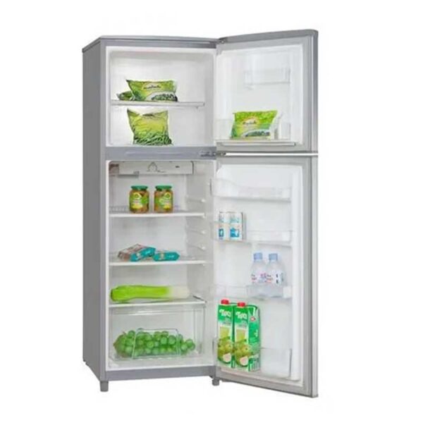 Hisense Refrigerator 205L Double Door, Top Freezer, Titanium Silver Rd-27Dr4Sa