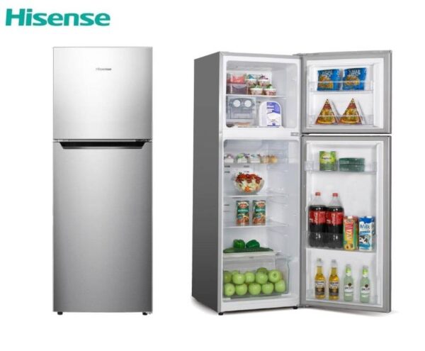 Hisense Refrigerator 154L Double Doors Top Freezer Titanium Silver Rd-20