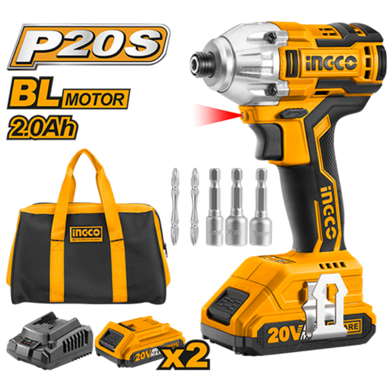 Ingco Lithium-Ion Impact Driver 20V Cirli2002