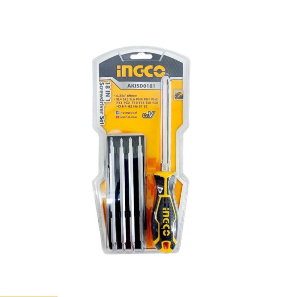 Ingco Screwdriver 18In1 Set Akisd0181