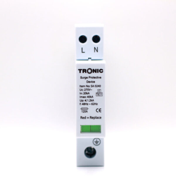 Tronic Surge Protection Single Pole 40Ka