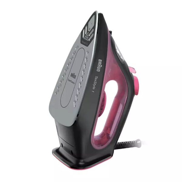 Braun Steam Iron 2000W Texstyle 1 Eco Mode Saves Power Rapid Heat Up Tank Capacity 220Ml 12710001-Si1070Pu