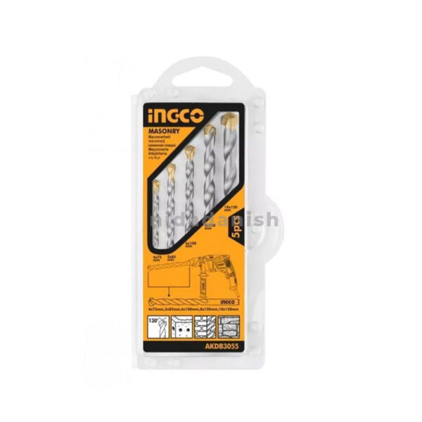 Ingco Wood Drill Bits Set 5Pcs Akdb5055