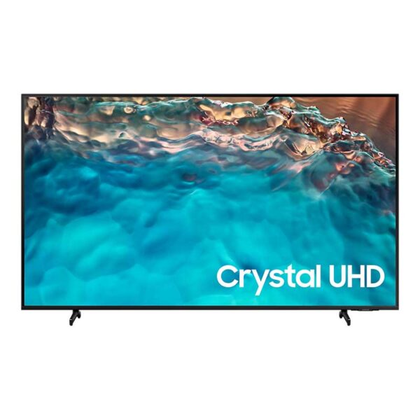 Samsung 75&Quot; Led 4K Crystal Uhd Smart Tv, Air Slim Design, Q-Symphony, Game Mode, Smart Connectivity, Solarcell Remote 75Bu8000