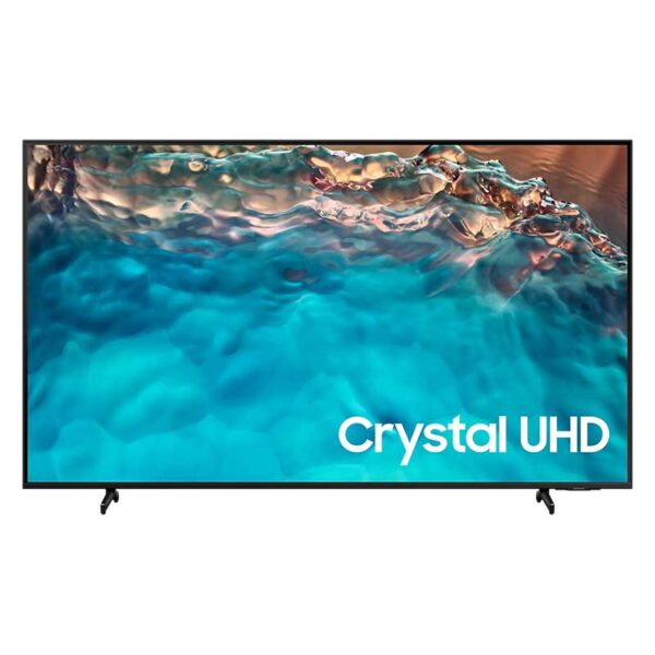Samsung 85&Quot; Led 4K Crystal Uhd Smart Tv With Air Slim Design, Smart Hub, Hdr, Motion Xcelerator, Ots Lite, Solarcell Remote  85Bu8000
