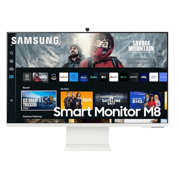 Samsung 32&Quot; 4K Smart Monitor M8 M80C, Iconic Slim Design, White Ls32Cm801Umxue