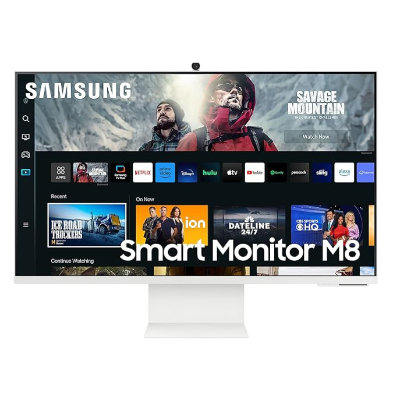 Samsung 32&Quot; 4K Smart Monitor M8 M80C, Iconic Slim Design, White Ls32Cm801Umxue