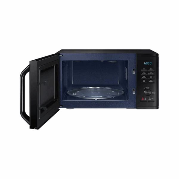Samsung Microwave Oven 23L, 1250W, Grill, 6 Power Levels, Browning Plus Triple Distribution System, Auto Cook, Quick Defrost, Deodorization, Black Mg23K3515Ak/Sg