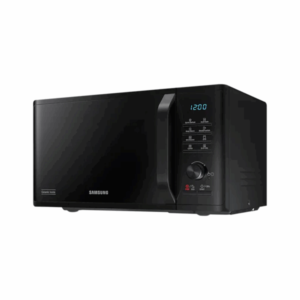 Samsung Microwave Oven 23L, 1250W, Grill, 6 Power Levels, Browning Plus Triple Distribution System, Auto Cook, Quick Defrost, Deodorization, Black Mg23K3515Ak/Sg