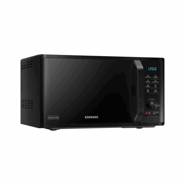 Samsung Microwave Oven 23L, 1250W, Grill, 6 Power Levels, Browning Plus Triple Distribution System, Auto Cook, Quick Defrost, Deodorization, Black Mg23K3515Ak/Sg