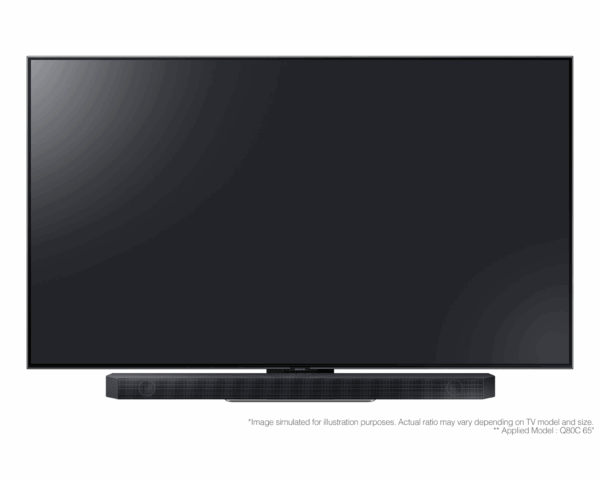 Samsung Home Theatre Q Series 3.1.2Ch, 0.5W, Dolby Atmos_Dts-X, Q-Symphony, Adaptive Sound, Synergy With Qled, Wireless Bluetooth Subwoofers Hw-Q600C/Zn
