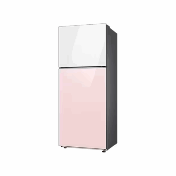 Samsung Refrigerator 393L Double Door Top Freezer Bespoke, Smartthings Ai Energy Mode, Spacemax White/Pink Rt38Cb66218Cut