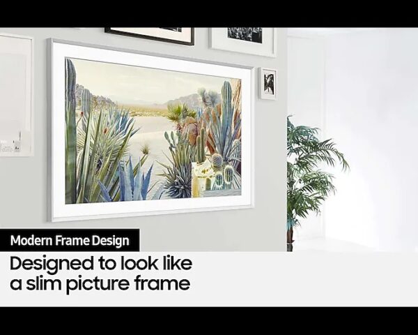 Samsung 65&Quot; Qled 4K The Frame Tv With Art Mode, Customizable Bezel, Dual Led, Pc On Tv, Ai Upscaling, Solar Cell Remote 65Ls03A