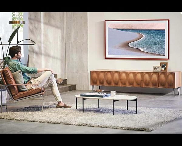 Samsung 65&Quot; Qled 4K The Frame Tv With Art Mode, Customizable Bezel, Dual Led, Pc On Tv, Ai Upscaling, Solar Cell Remote 65Ls03A