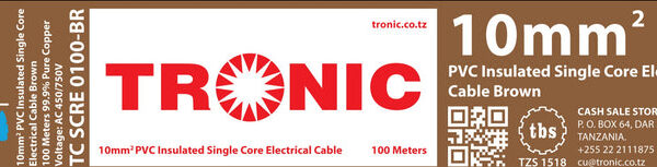 Tronic 10mm Single Core Cable