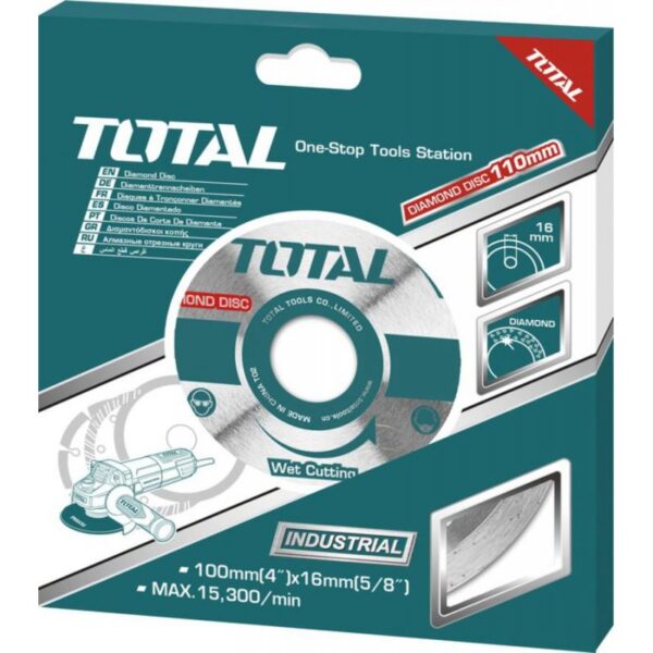 Total Wet Diamond Cutting Disc 10&Quot; For Tiles Tac2122501