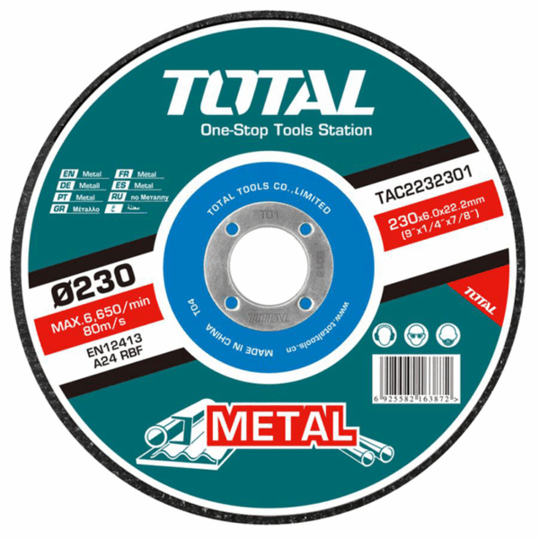 Total Grinding Disc 9&Quot; For Metal Tac2232301Ha